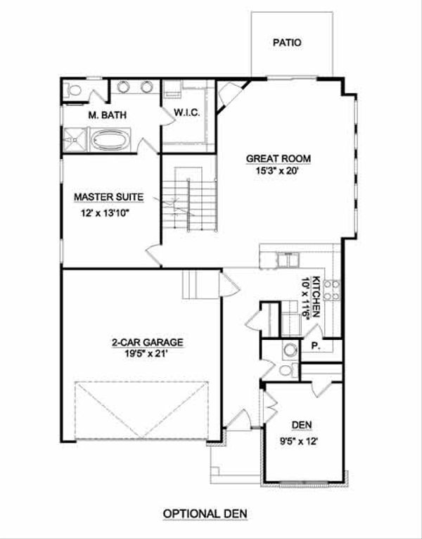 Traditional Floor Plan - Other Floor Plan #116-256