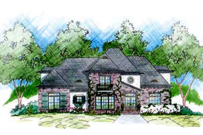 Home Plan - European Exterior - Front Elevation Plan #36-446