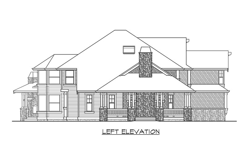 Dream House Plan - Exterior - Other Elevation 1 for Craftsman House Plan #132-186 - 4 bed, 3.5 bath