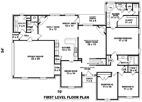 European Floor Plan - Main Floor Plan #81-1162