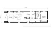 Modern Style House Plan - 2 Beds 2 Baths 1575 Sq/Ft Plan #497-25 