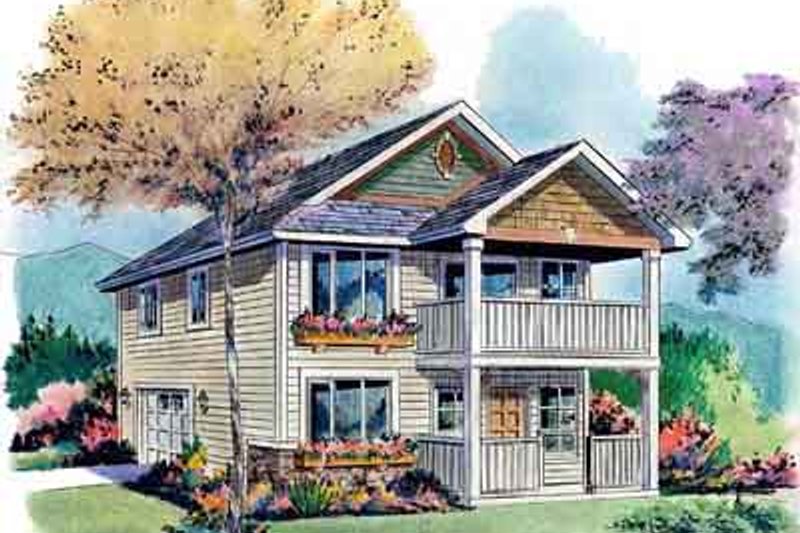 Architectural House Design - Craftsman Exterior - Front Elevation Plan #18-320