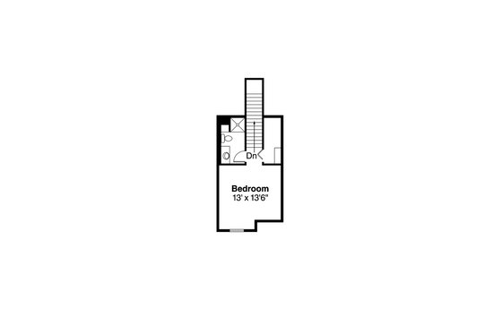 Floor Plan - Upper Floor for Ranch House Plan #124-956 - 4 bed, 3 bath