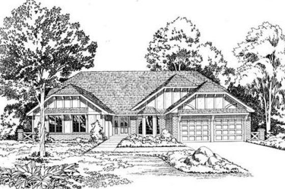 Exterior - Front Elevation for Traditional House Plan #312-777 - 4 bed, 3.5 bath