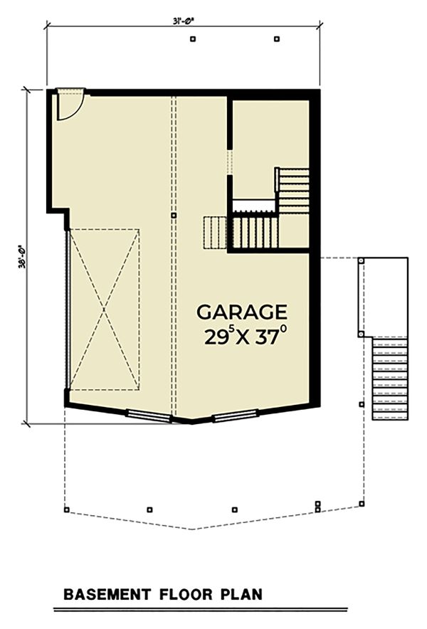 House Plan Design - Cottage Floor Plan - Lower Floor Plan #1070-57