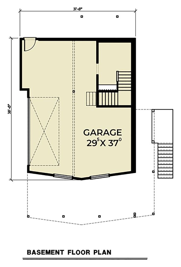 House Blueprint - Cottage Floor Plan - Lower Floor Plan #1070-57