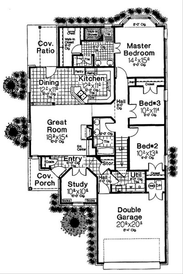 Home Plan - European Floor Plan - Main Floor Plan #310-681