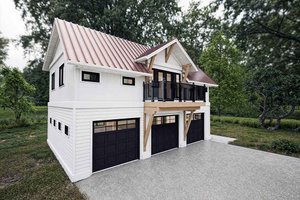 Exterior - Other Elevation for Farmhouse House Plan #1101-51 - 2 bed, 1 bath