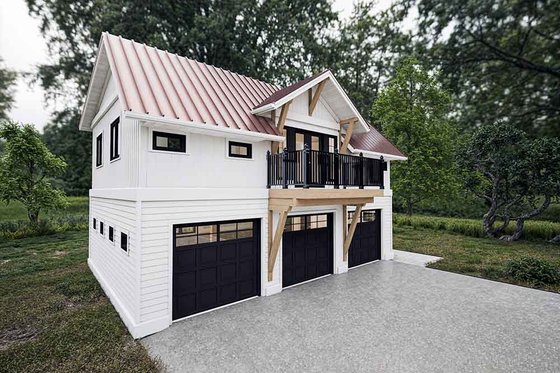 Exterior - Other Elevation for Farmhouse House Plan #1101-51 - 2 bed, 1 bath