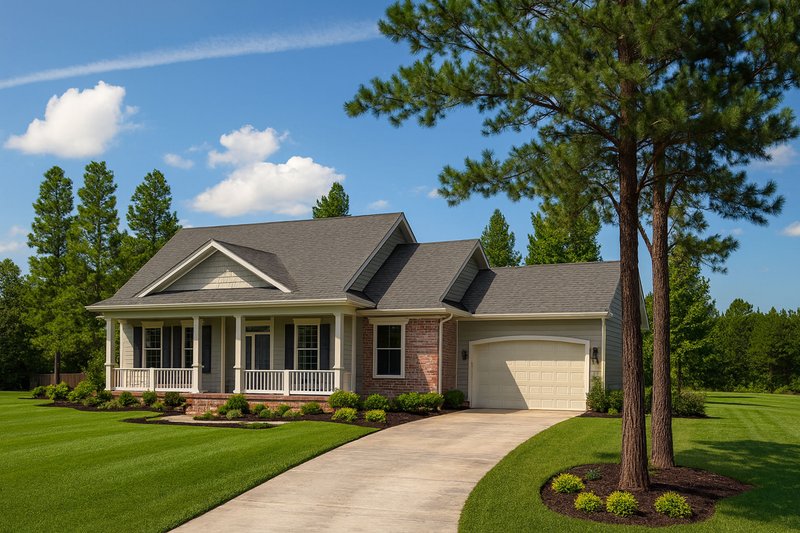 House Plan Design - Traditional Exterior - Front Elevation Plan #20-738