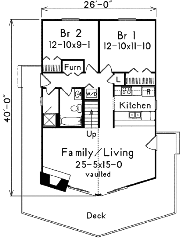 Dream House Plan - Cottage Floor Plan - Main Floor Plan #57-488