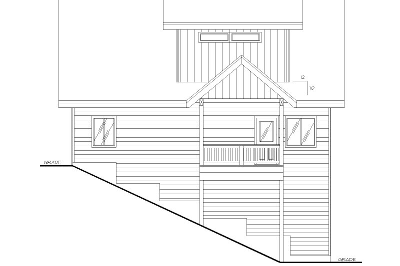Dream House Plan - Exterior - Rear Elevation for Traditional House Plan #117-972 - 3 bed, 3 bath