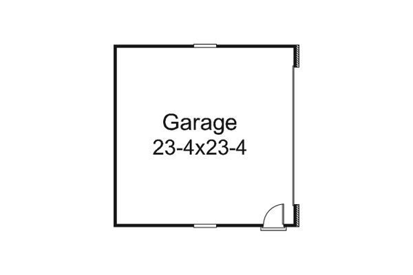 Home Plan - Garage