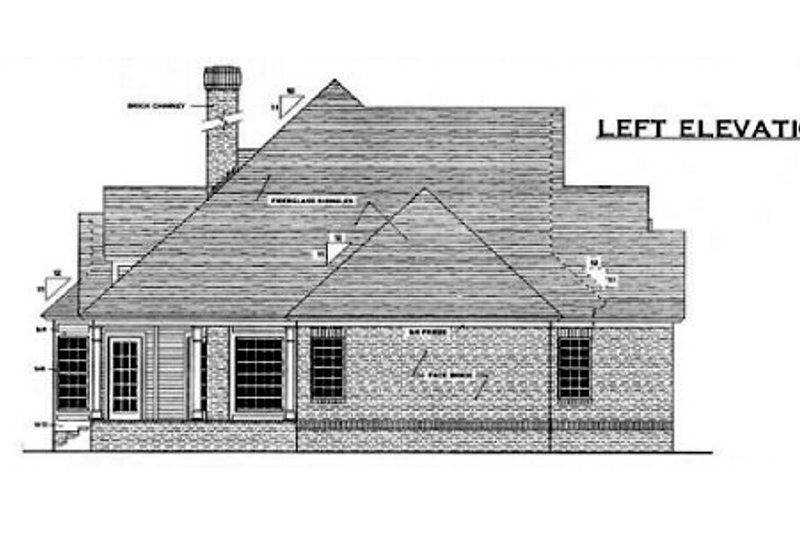 Dream House Plan - Exterior - Other Elevation for Traditional House Plan #406-295 - 3 bed, 2 bath