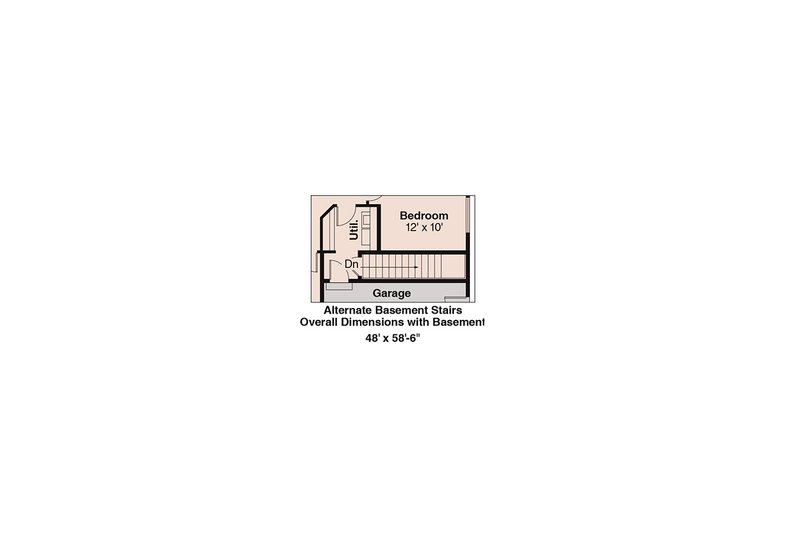 House Plan Design - Floor Plan - Other Floor for Ranch House Plan #124-589 - 3 bed, 2 bath