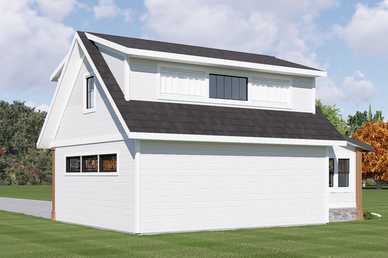 Architectural House Design - Exterior - Rear Elevation for Craftsman House Plan #1064-476, 0 bath