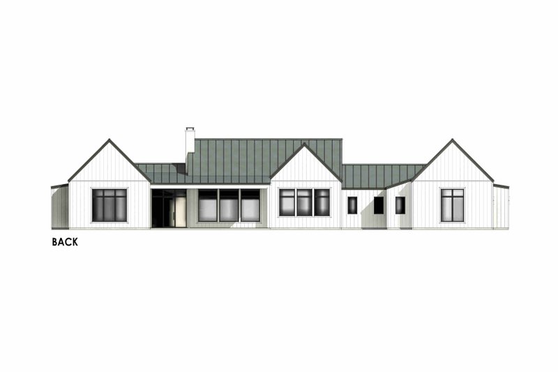 House Design - Exterior - Rear Elevation 2 for Modern House Plan #1096-56 - 4 bed, 3.5 bath