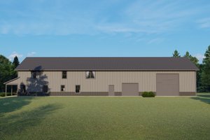 Exterior - Rear Elevation for Barndominium House Plan #1064-181 - 3 bed, 3 bath