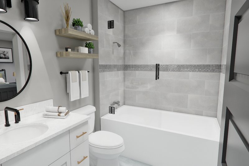 House Blueprint - Interior - Bathroom for Farmhouse House Plan #51-1276 - 4 bed, 3.5 bath