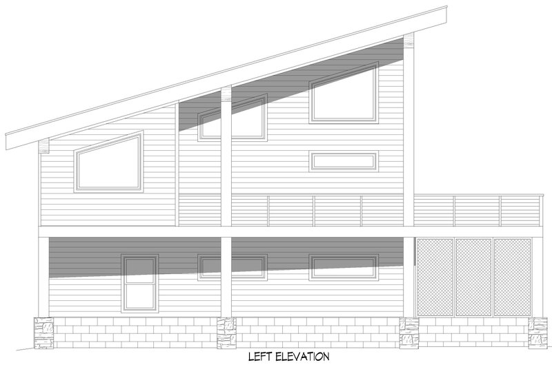 House Design - Exterior - Other Elevation 6 for Contemporary House Plan #932-1241 - 3 bed, 3.5 bath