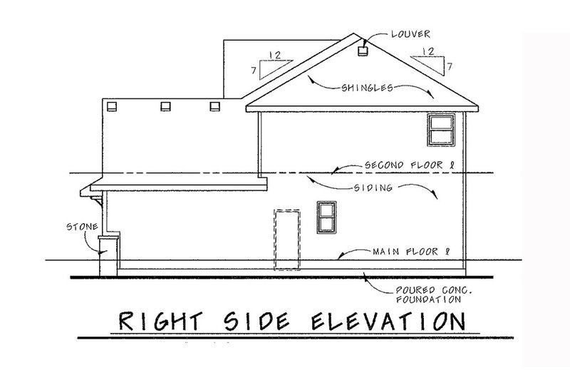 Home Plan - Exterior - Other Elevation 1 for Bungalow House Plan #20-1780 - 3 bed, 3 bath