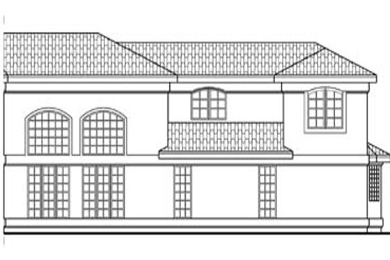 Exterior - Other Elevation 1 for Mediterranean House Plan #124-234 - 5 bed, 3.5 bath