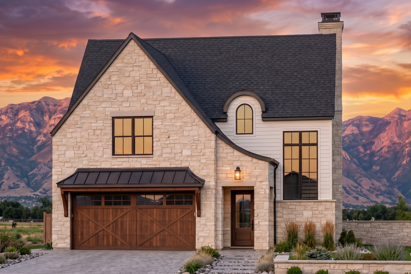 Architectural House Design - Exterior - Front Elevation 4 for Cottage House Plan #1096-211 - 4 bed, 3.5 bath