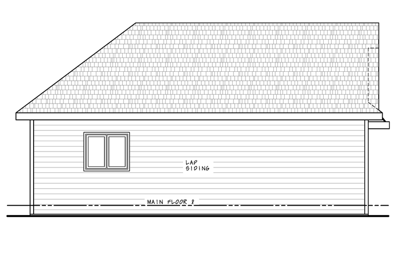 House Blueprint - Exterior - Other Elevation for Modern House Plan #20-2607 - 1 bed, 1 bath