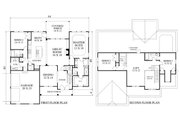 Craftsman Style House Plan - 4 Beds 3 Baths 2670 Sq/Ft Plan #1053-94 Floor 
