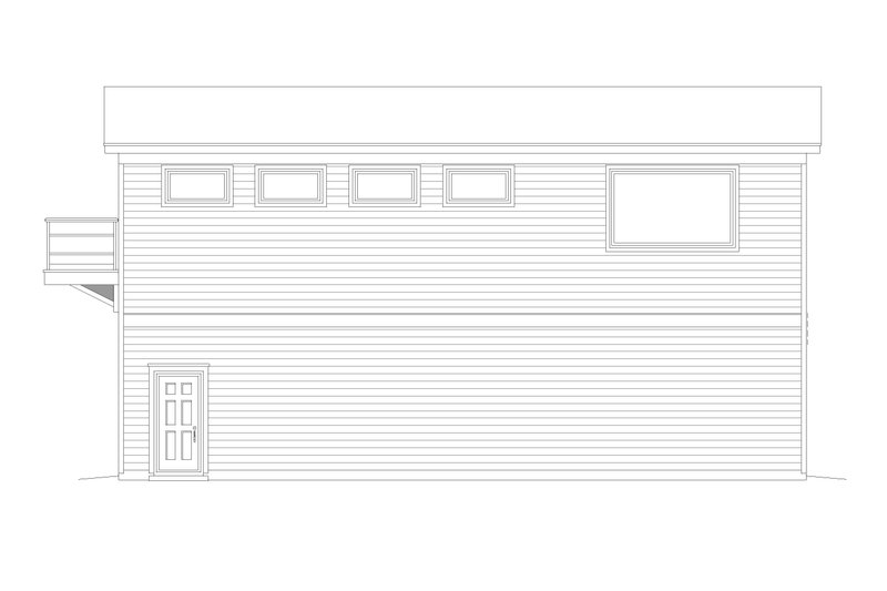Home Plan - Exterior - Other Elevation for Craftsman House Plan #932-376, 1 bath
