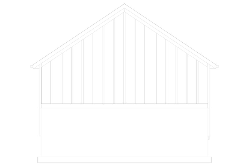 Dream House Plan - Exterior - Rear Elevation 1 for Traditional House Plan #1060-113, 0.5 bath