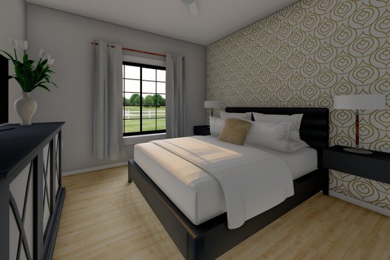 Interior - Bedroom for Farmhouse House Plan #126-234 - 3 bed, 2 bath