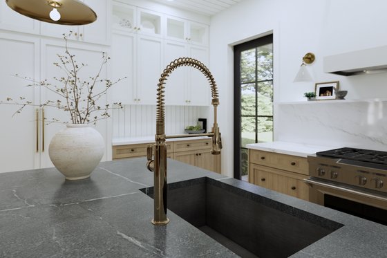 Interior - Kitchen 3 for European House Plan #1114-28 - 3 bed, 2.5 bath