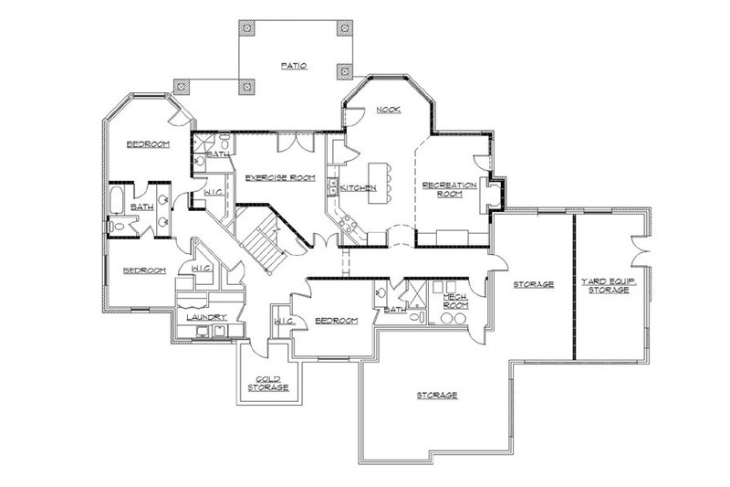 Home Plan - Floor Plan - Upper Floor for European House Plan #5-399 - 4 bed, 5 bath
