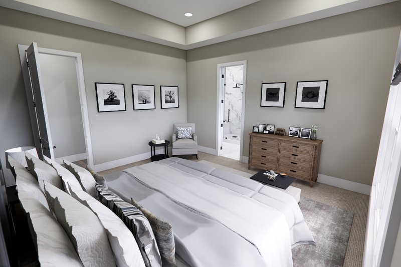 House Blueprint - Interior - Master Bedroom 1 for Ranch House Plan #51-1326 - 3 bed, 2.5 bath
