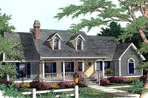Country Exterior - Front Elevation Plan #406-238