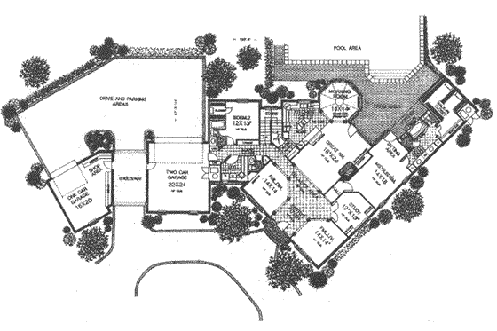 Floor Plan - Main Floor for European House Plan #310-510 - 4 bed, 3.5 bath