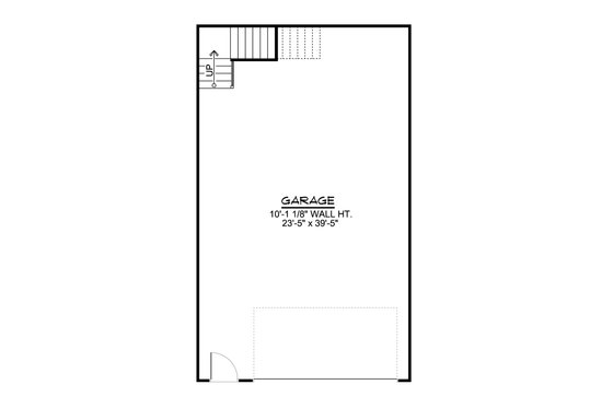 Floor Plan - Main Floor for Country House Plan #1064-85, 0 bath