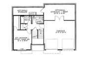 European Style House Plan - 3 Beds 3 Baths 1596 Sq/Ft Plan #17-301 