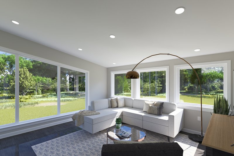 House Plan Design - Interior - Family Room for Modern House Plan #1060-381 - 1 bed, 1 bath