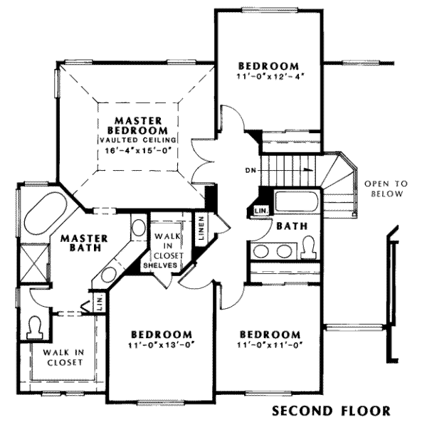 European Floor Plan - Upper Floor Plan #312-540