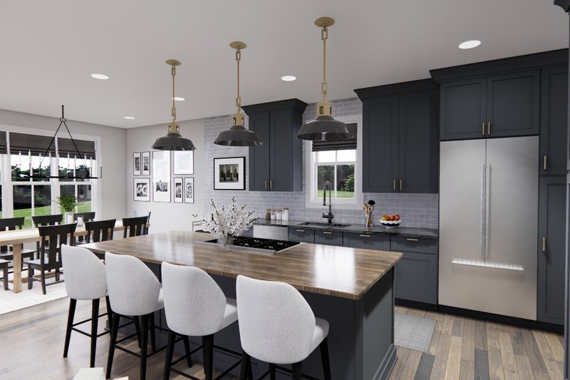 Home Plan - Interior - Kitchen 1 for Farmhouse House Plan #51-1236 - 3 bed, 2 bath