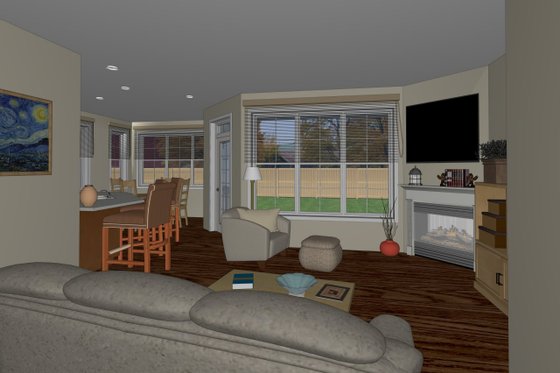 Interior - Other 1 for Ranch House Plan #126-186 - 3 bed, 2.5 bath