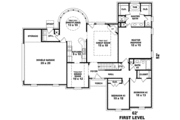 European Style House Plan - 3 Beds 2 Baths 1794 Sq/Ft Plan #81-869 