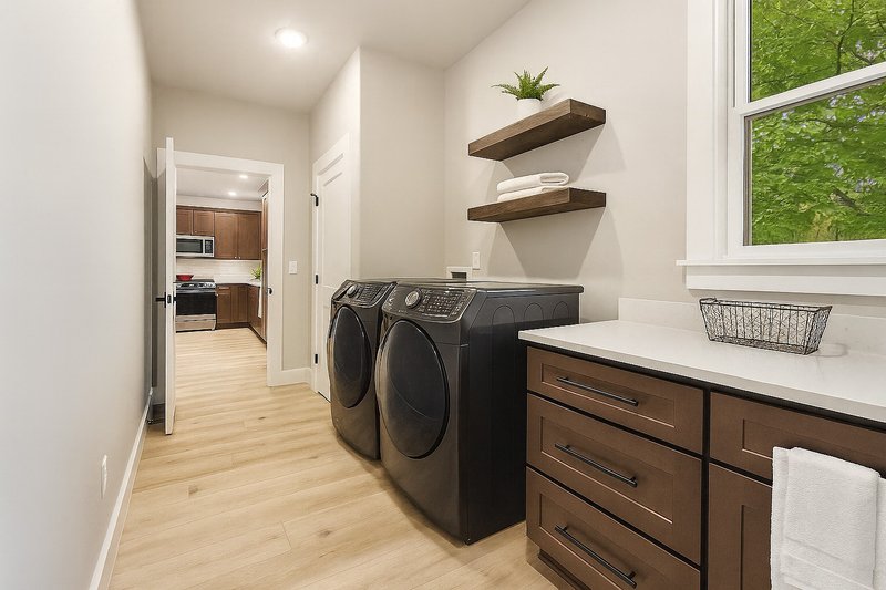 Home Plan - Interior - Laundry for Barndominium House Plan #44-299 - 3 bed, 2 bath