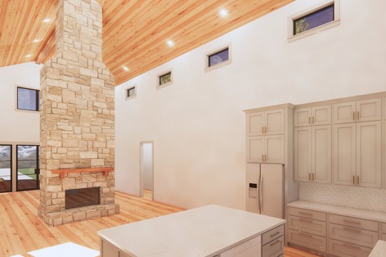 Interior - Kitchen for Barndominium House Plan #1096-79 - 3 bed, 2 bath