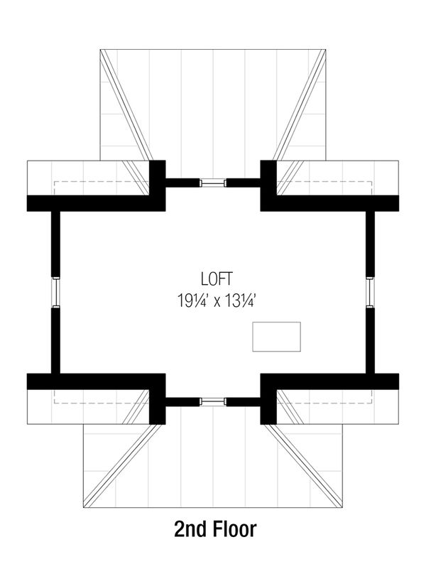 Cottage Floor Plan - Upper Floor Plan #915-12