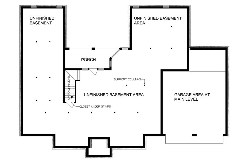 Home Plan - Floor Plan - Other Floor 1 for Traditional House Plan #45-130 - 4 bed, 2.5 bath