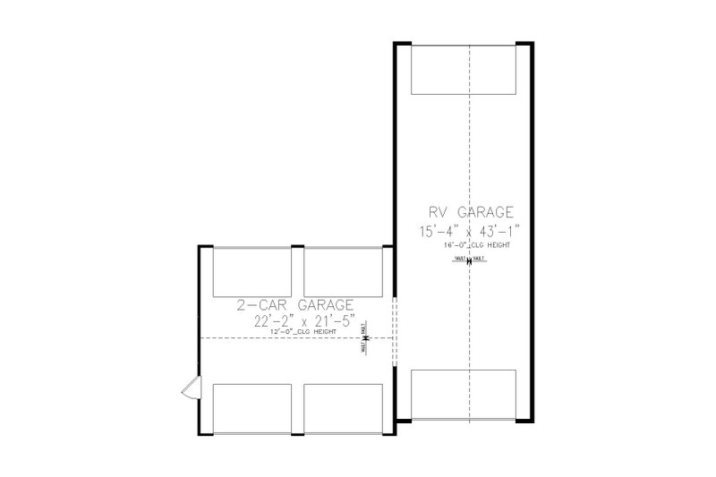 House Blueprint - Floor Plan - Main Floor for Traditional House Plan #54-561, 0 bath