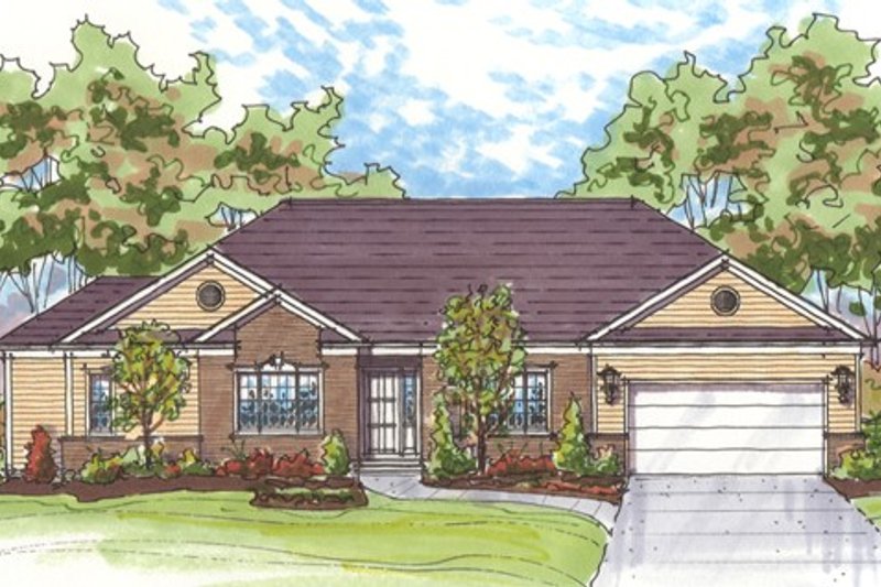 House Plan Design - Traditional Exterior - Front Elevation Plan #435-6